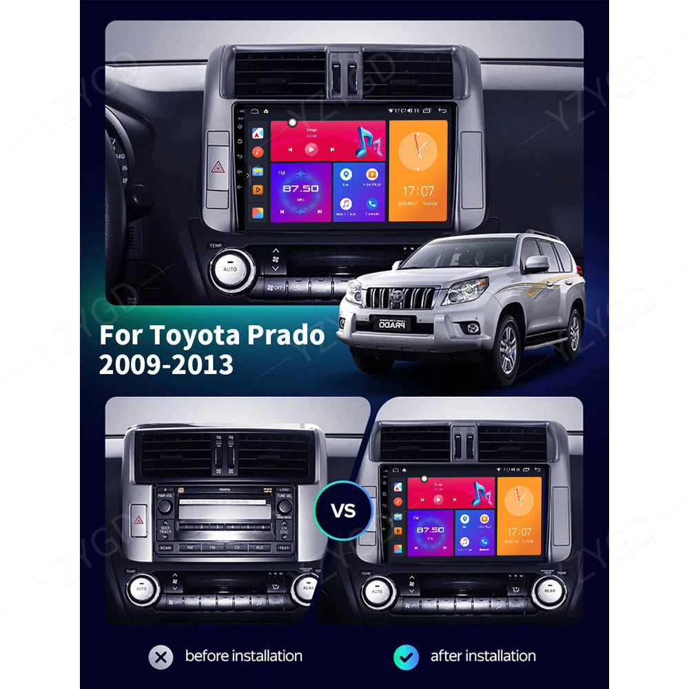 for Toyota for LAND CRUISER PRADO J150 2009-2013 Android 14 Car Radio Stereo Carplay