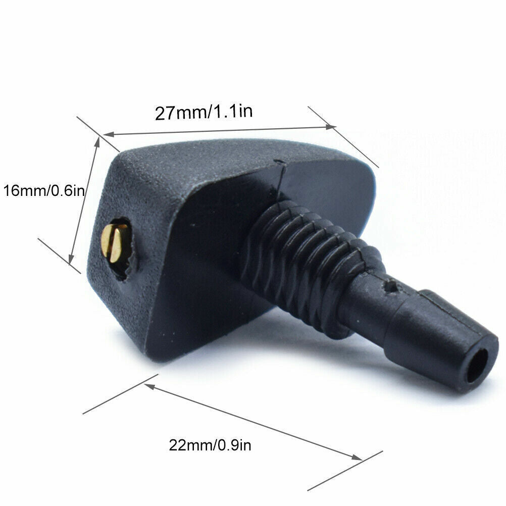 2pcs Universal Car Replacement Front Windshield Washer Wiper Nozzle Spray Jets