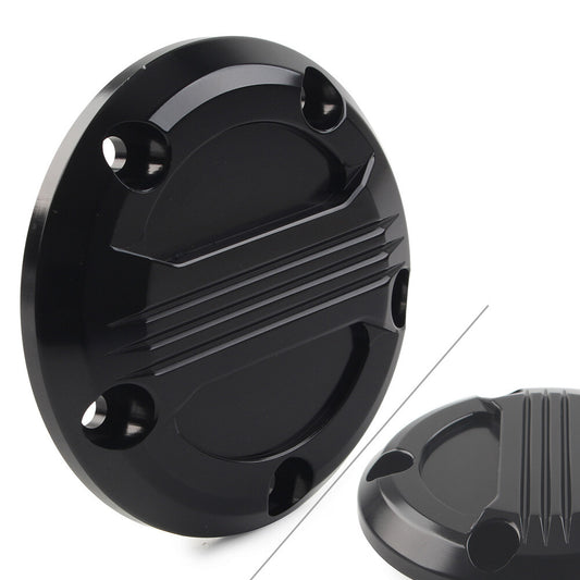 for Harley Twin Cam 99-17 Touring Electra Glide 5 Holes Timing Point Cover Black