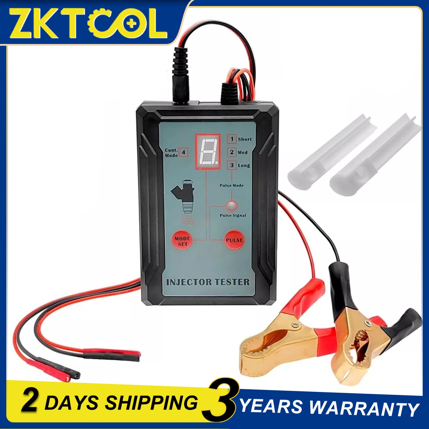 Fuel Injector Tester Cleaner 4 Pulse Modes 4 Test Leads DIY Cleaning Tool Kit
