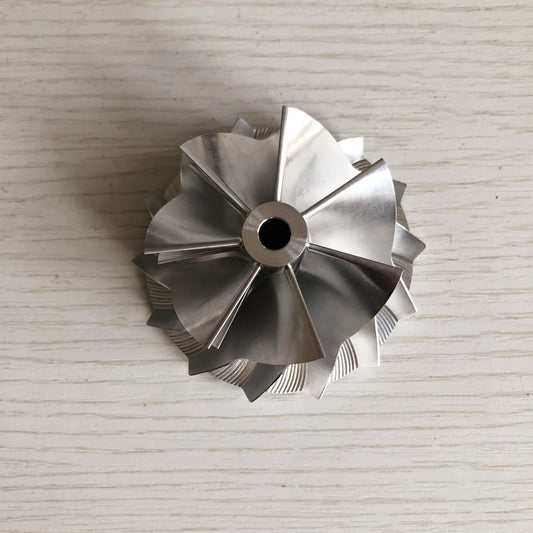 TD05H 20G reverse 52.56/68.01mm 7+7 blades performance Billet compressor wheel