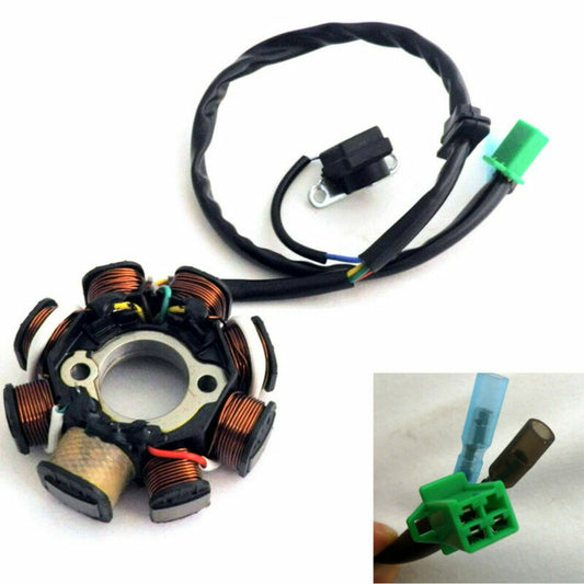 DC Ignition Stator Magnetic Coil Generator 8 Rod for GY6 150cc 125cc Scooter ATV