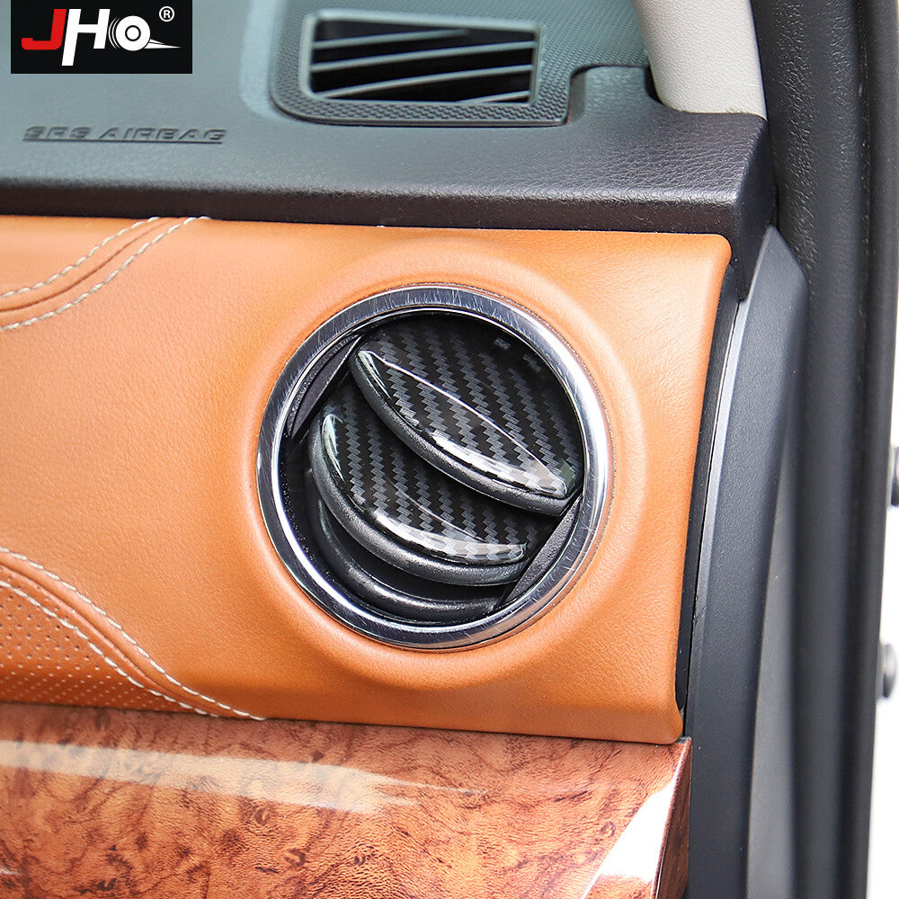 Car Central Control Outlet Air Vent Cover Carbon Fiber for Toyota Tundra 2014-20