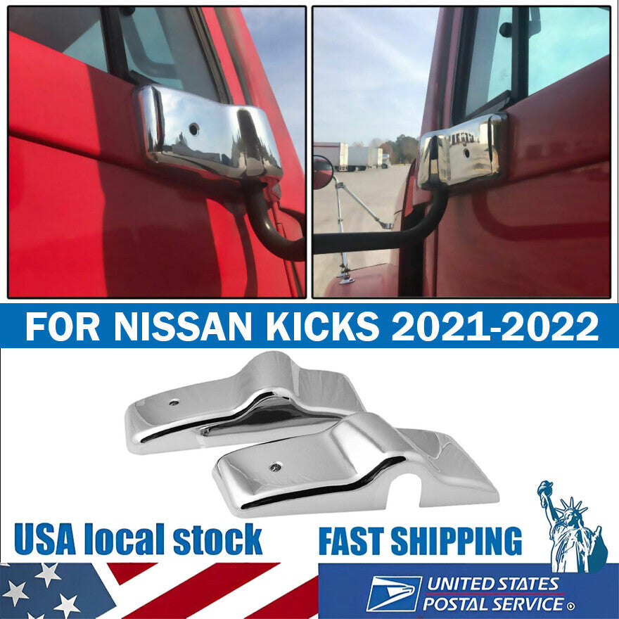 A Pair Chrome Door Mirror Brackets Left Right Fit for Freightliner Century ColumbiJ6