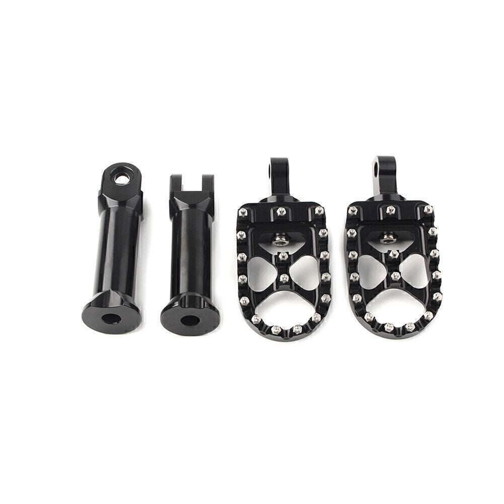 Black Rear Passenger Foot Pegs W/Bracket Fit for Harley Softail Street Bob 2018-2020