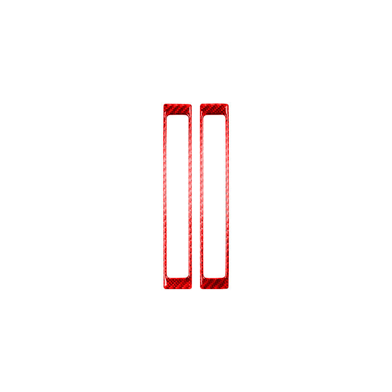 2Pcs Red Carbon Fiber Door Sill Panel Cover Trim for Honda S2000 2004-2009