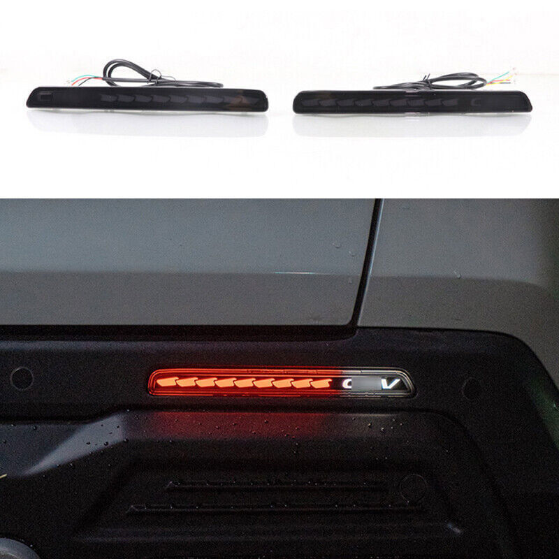 for Honda CRV CR-V 2023-2024 Smoked LED Rear Fog Light Tail Bumper Light Sets 2P
