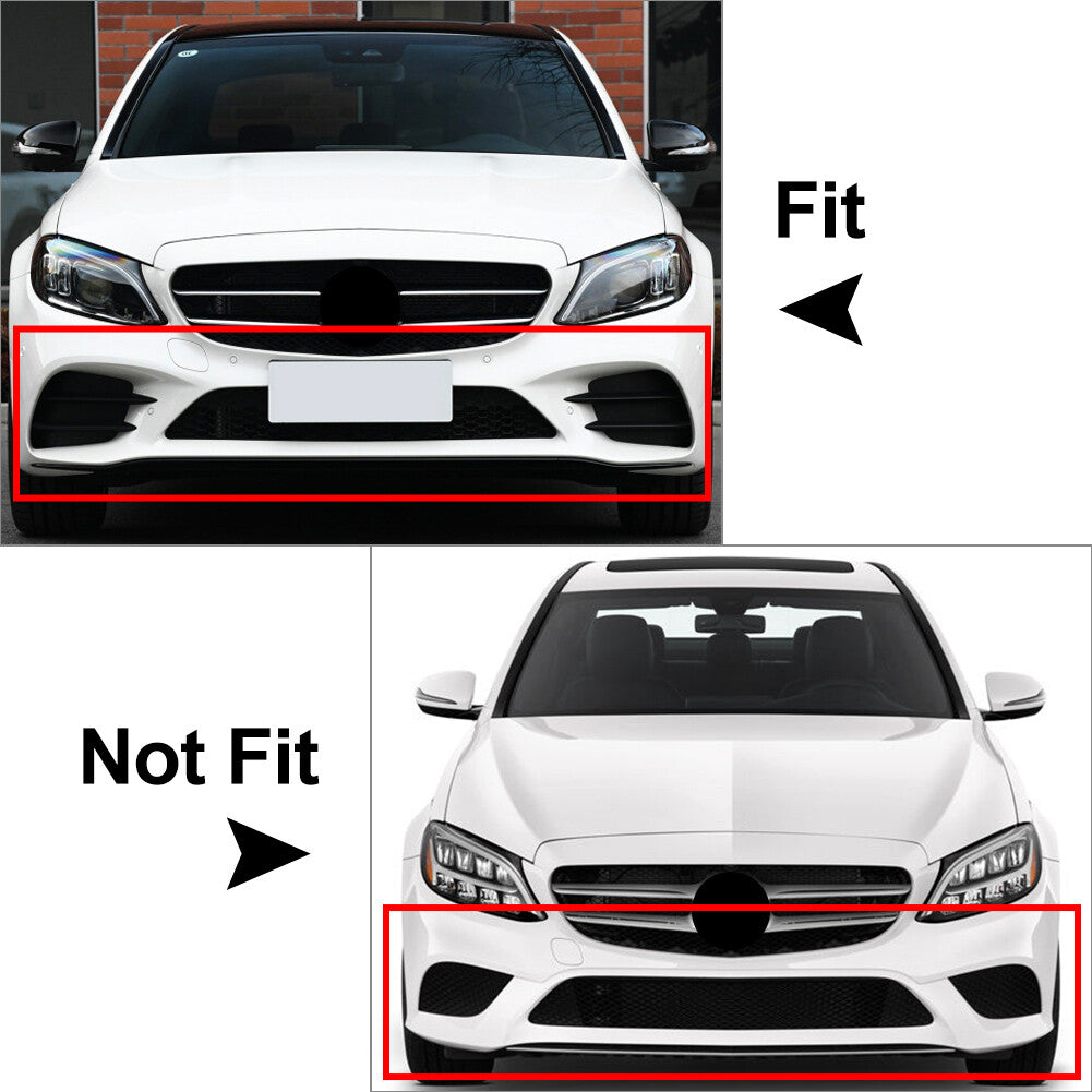 Front bumper lip separator boiler suitable for Mercedes-Benz C-Class C200 C260 W205 2019+
