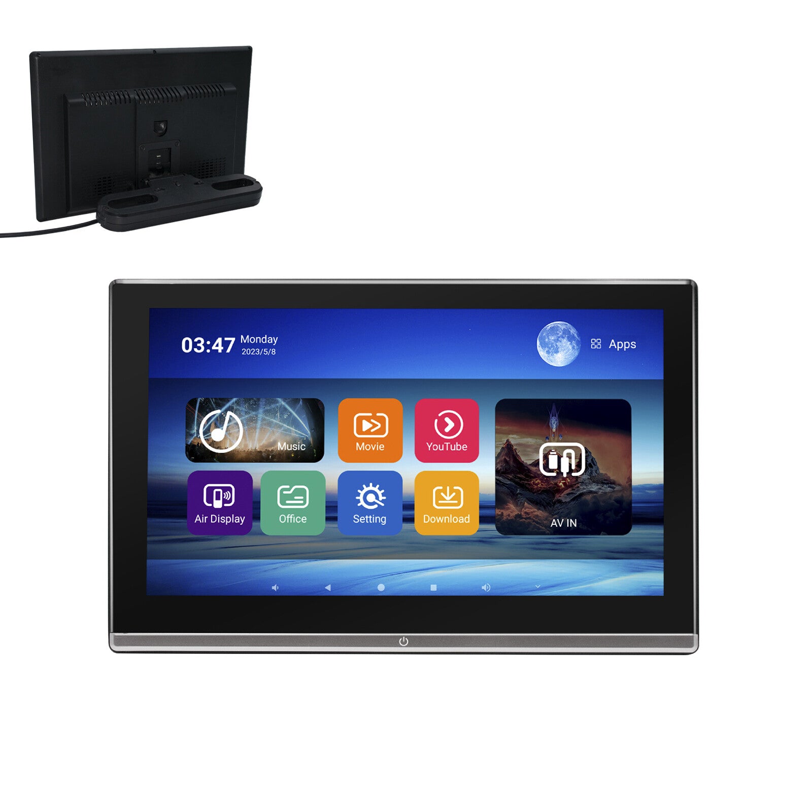 11.6'' Car Headrest Monitor 2+32GB Android 11 Bluetooth Touch Screen Player WIFI