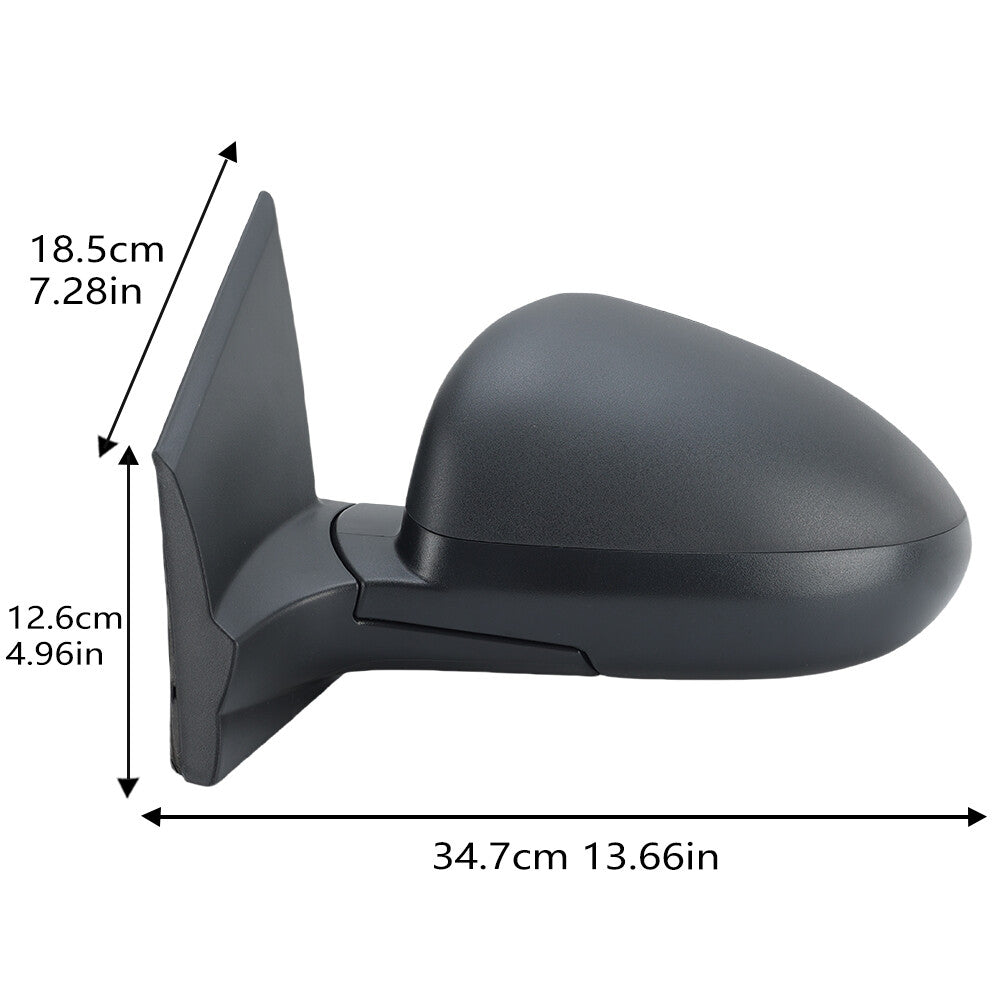 F¨¹r for Chevrolet Aveo 2019 -2022 Au?enspiegel R¨¹ckspiegel Spiegel Links Schwarz