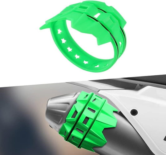 Green Universal Escape Tail End Pipe Guard Protector Protection for Hon-, for Yama