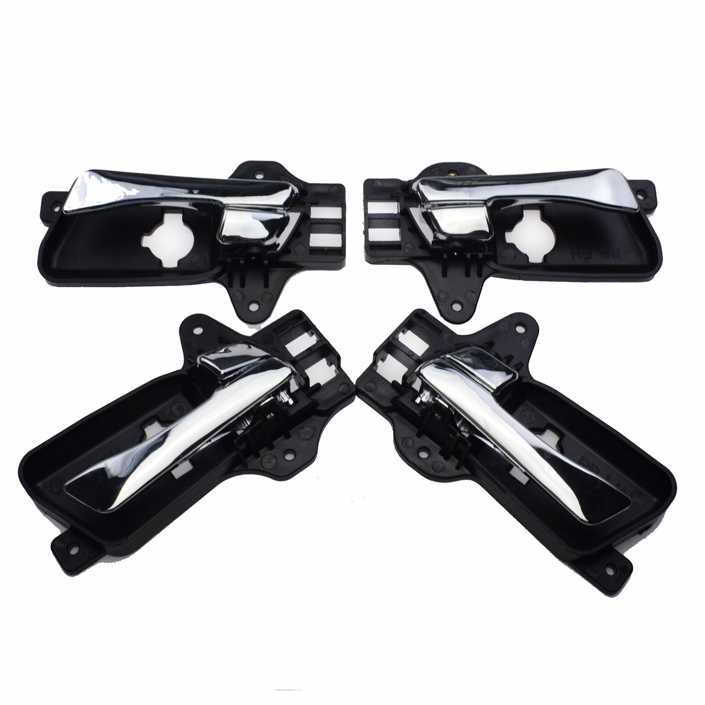 4X Front Rear Left  Right Inside Chrome Door Handle for 2009-12 for Hyundai for Elantra