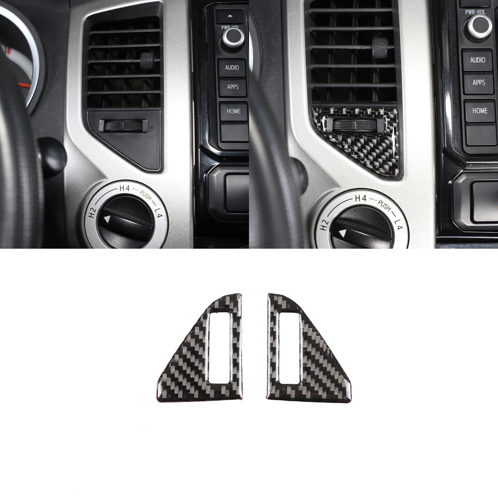 ABS matte black tailgate handle trim cover for Toyota Tundr @ 2022-2023