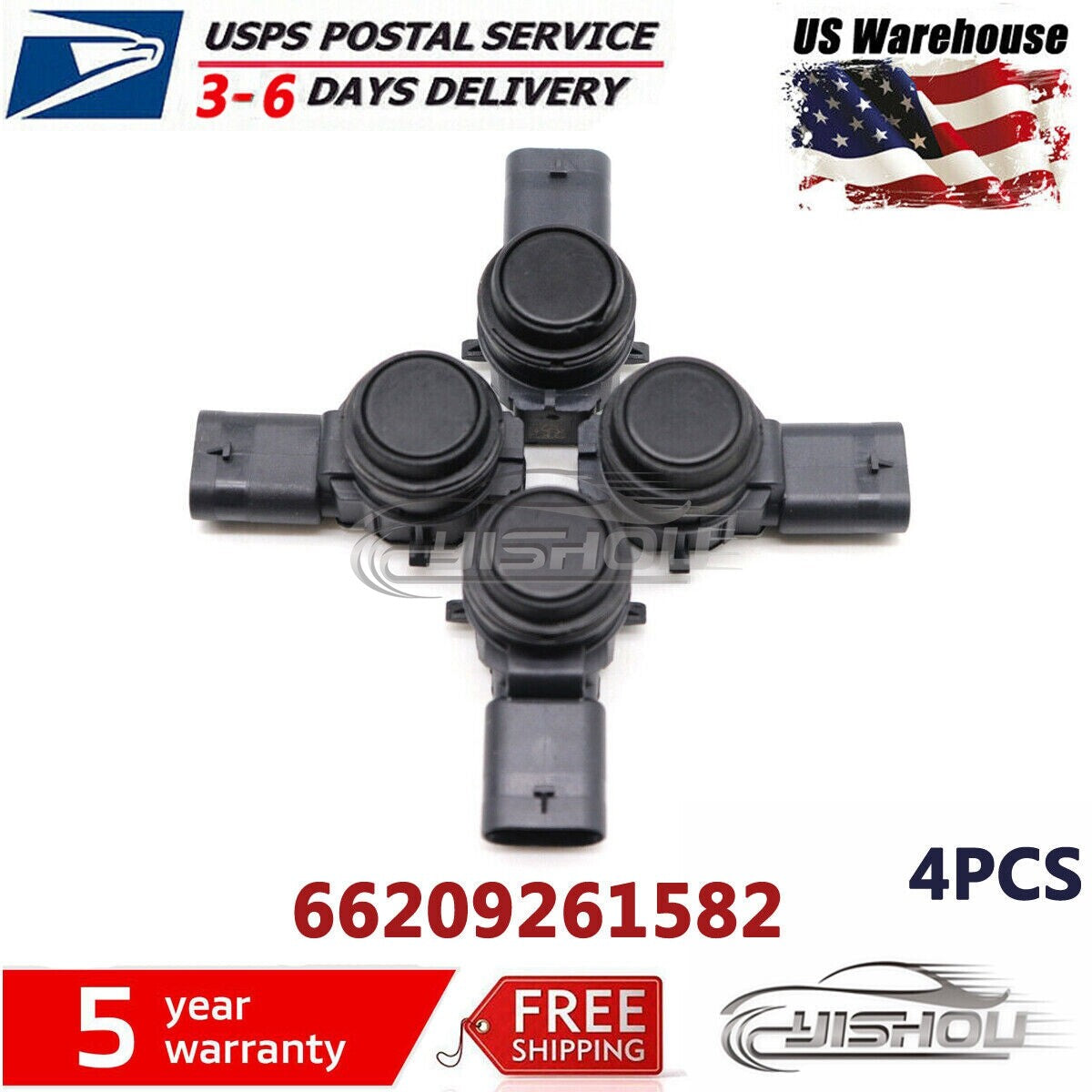 SET OF 4 66209261582 PDC Parking Sensor Fit for BMW F32 F31 F30 F22 F20