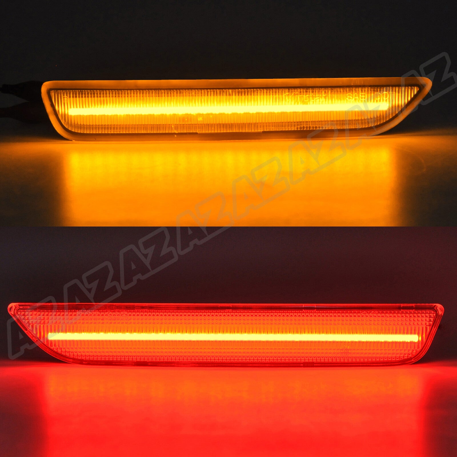 4-piece front and rear LED side marker light clear lens for Ford for Mustang 2010-2014