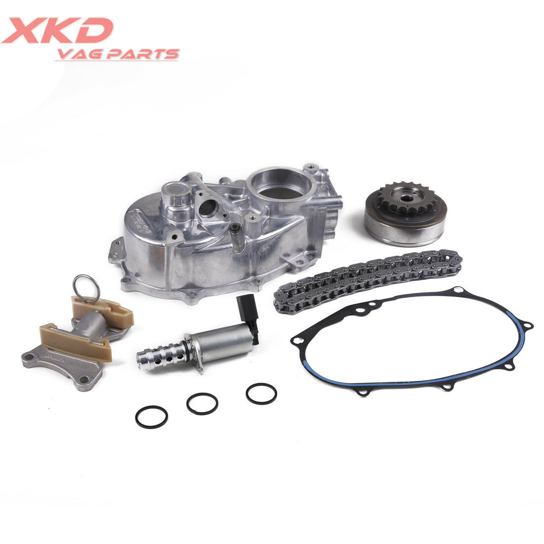 Timed chain tensioner and camshaft adjuster kit for Passat for Audi A4 BPY BPJ