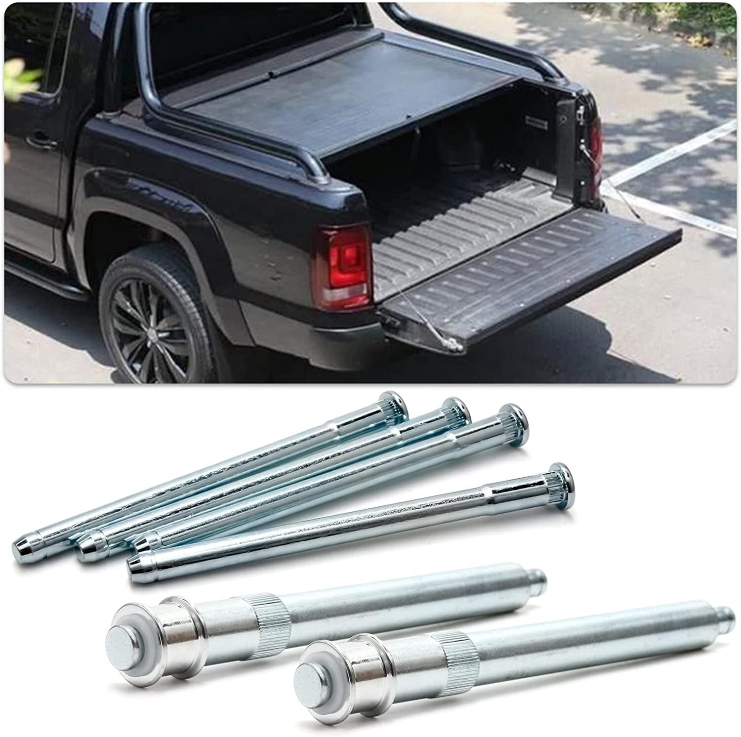Silver front door hinge pin bushing spring kit for Chevrolet for GMC pickup truck SUV