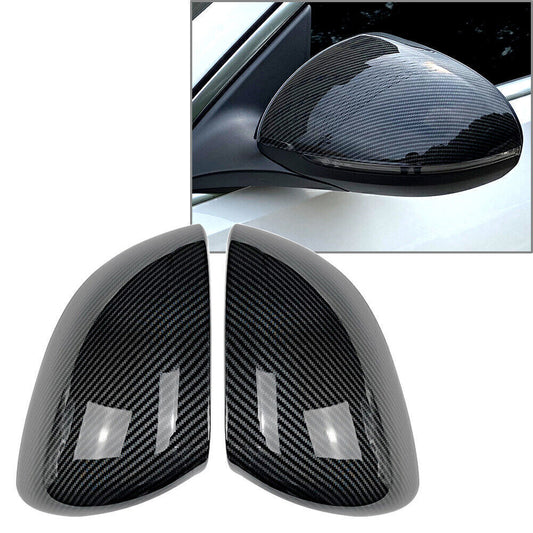 2pcs Carbon Fiber Rear View Mirror Cover Shell Fit for Mercedes Benz C-Class W206