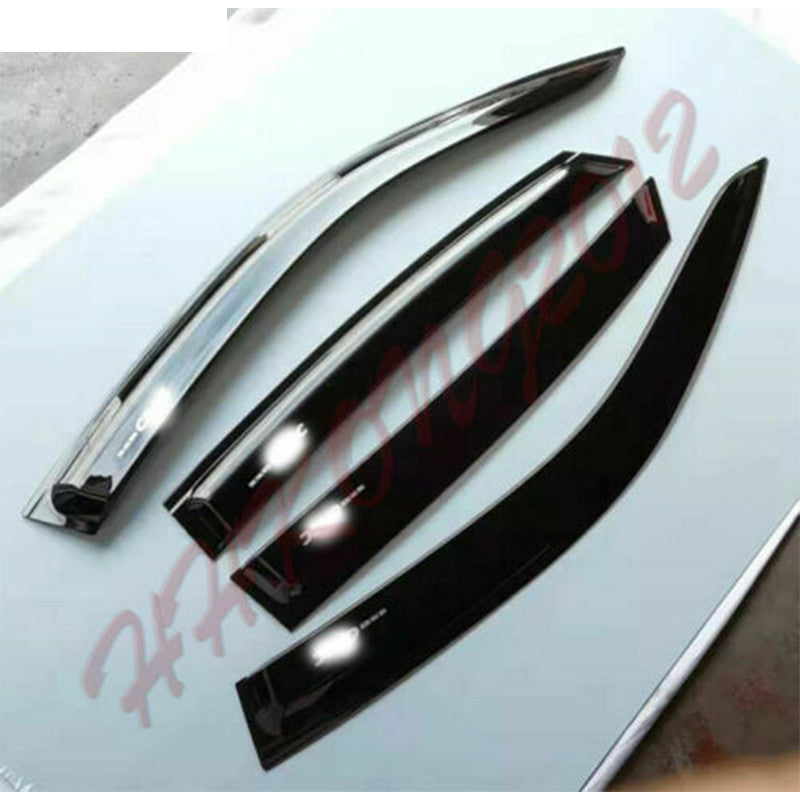 for Honda for Civic Sedan 2022-2023 Black Window Visor Vent Sun Shade Rain Guard Kit