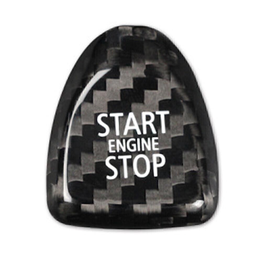 Carbon Fiber Keyless Start Button Cover for BMW for Mini Cooper F F54 F55 F56 Black