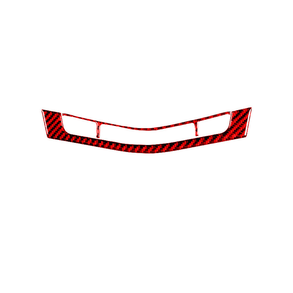 Red Carbon Fiber Center Control Button Trim Cover for Honda Accord Sedan 2003-07