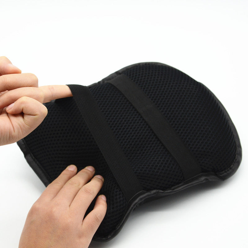 Black PU Car Center Armrest Console Box Soft Pad Cover Cushion Durable Wear Mat