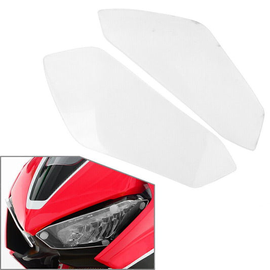 Headlight Guard Shield Screen Lens Cover Fit for HONDA CBR1000RR 2017-20 Transparent