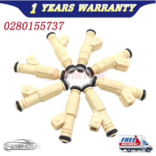 0280155737 Set of (8) For GM for Buick Regal for Pontiac Grand Prix 3.8L Fuel Injectors