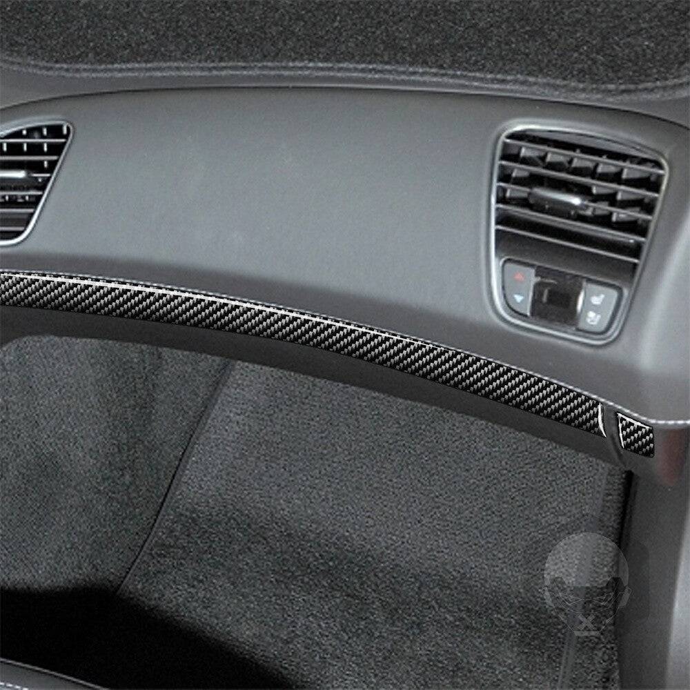 Kit for Chevrolet for Corvette C7 2014-19 Carbon Fiber for Co -pilot Dashboard Panel Trim