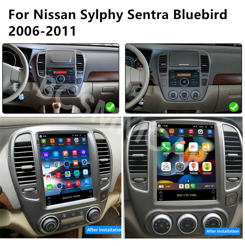 9.7in Android Car Stereo Radio Wifi For CarPlay Fit for Nissan Sentra 2006-2011