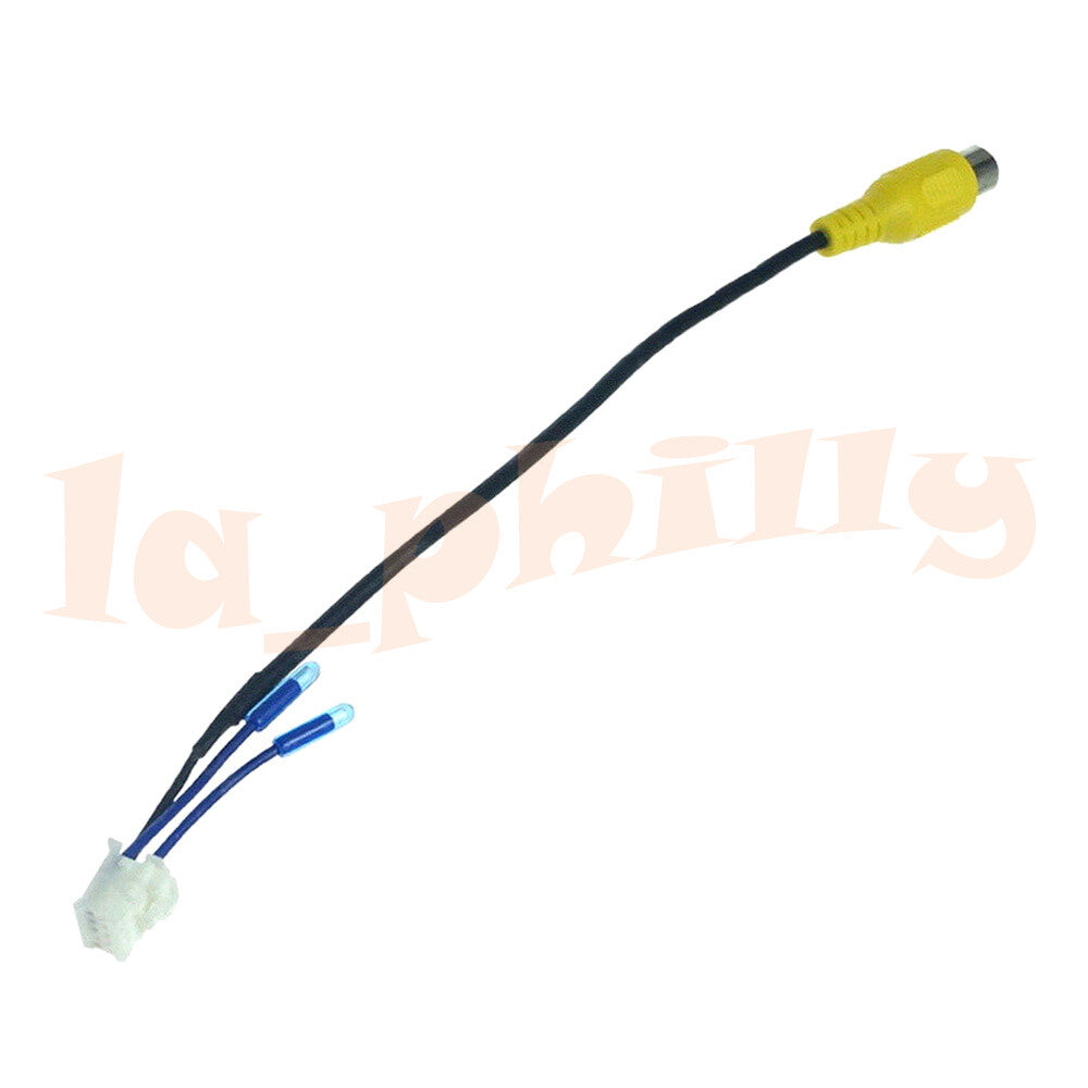 View Backup Camera Cable Adaptor RCA Fit For Car Stereo Radio Navi Connector