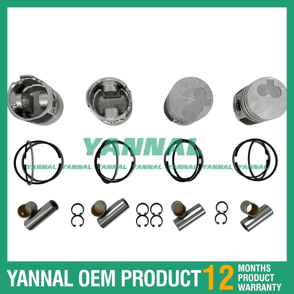 Engine overhaul and rebuild kit with gasket bearing valve kit for Isuzu 4FB1 tractors