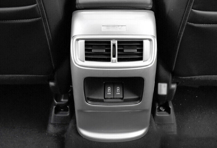 Rear Air Outlet Anti-Kick Panel Trim for Honda CRV CR-V 2017-2022 Matte Silver