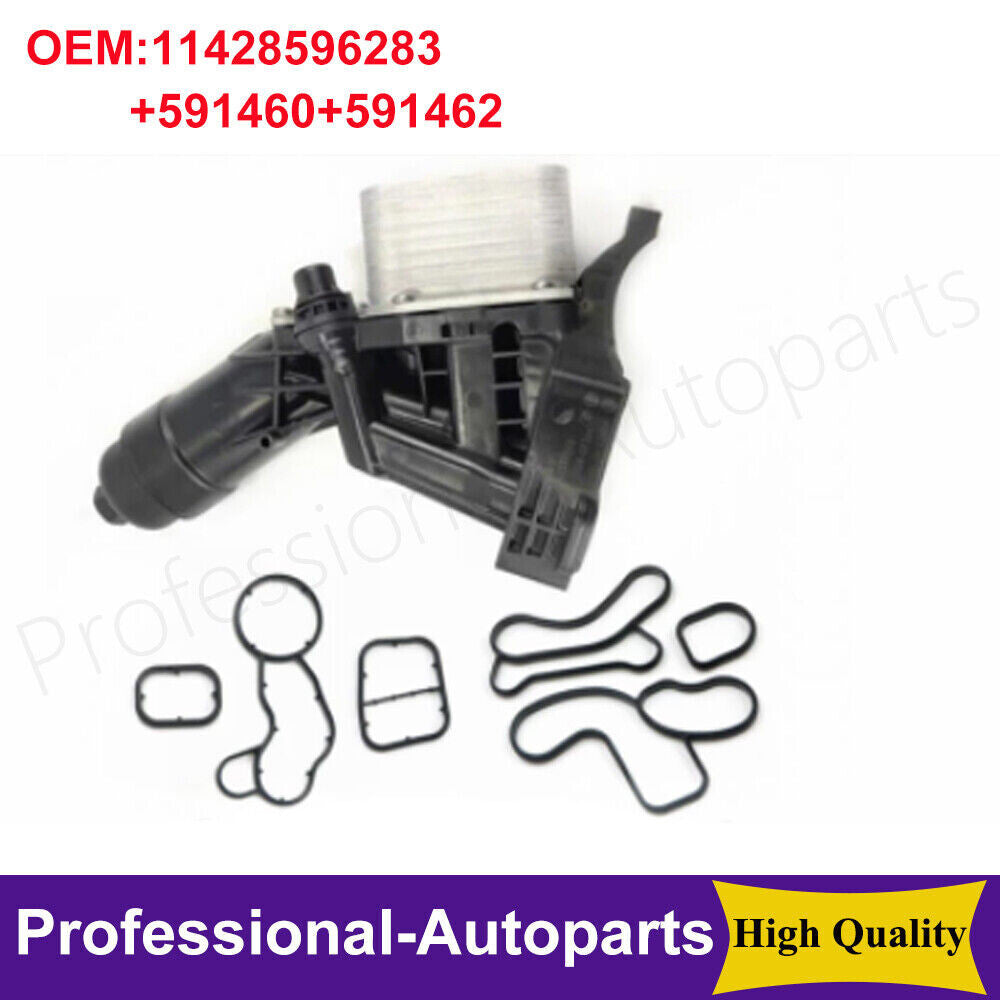Oil cooler with gasket and filter housing assembly suitable for BMW 320 330 430 530 740 X3 X4