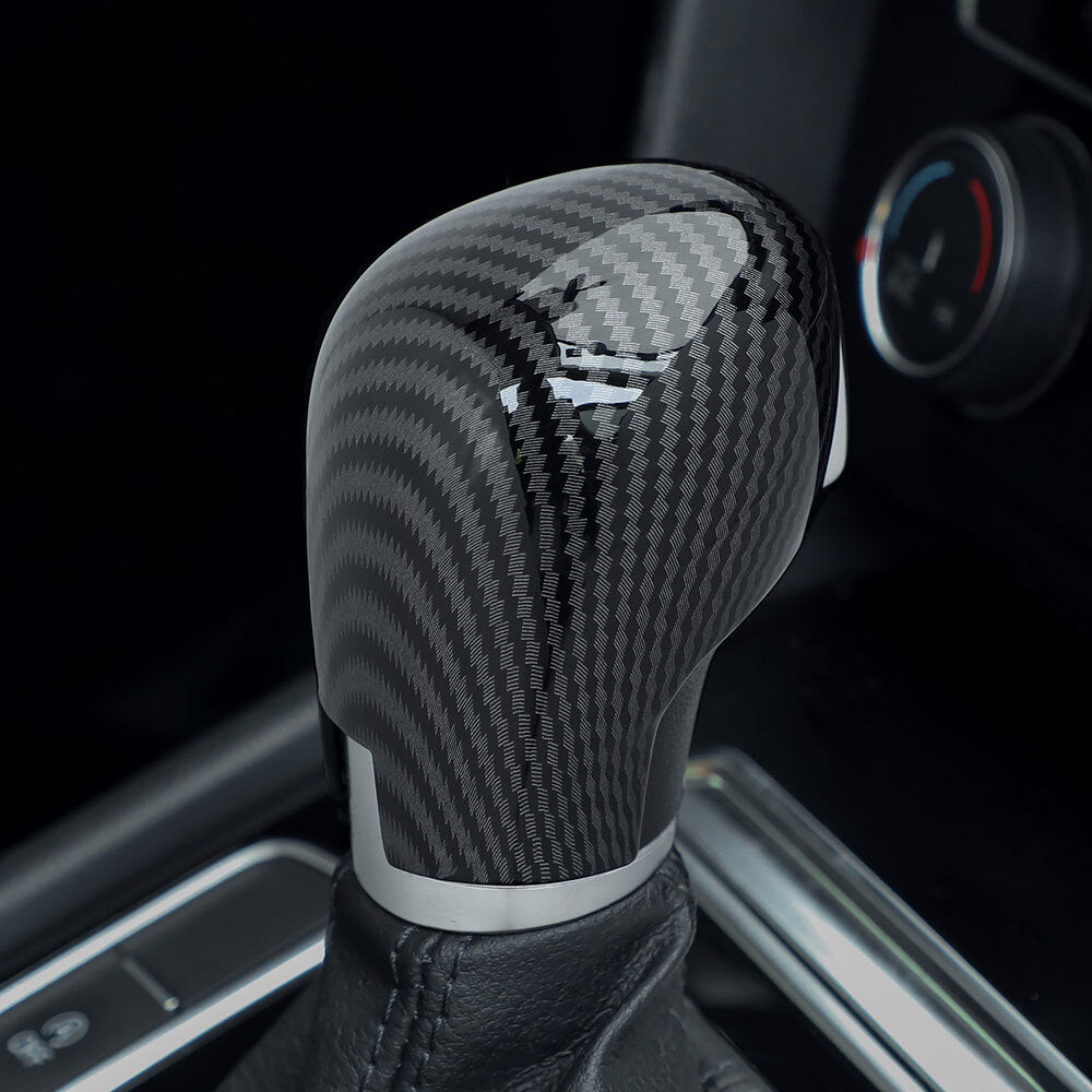 1PC Carbon Fiber Gear Shift Knob Cover Trim for Toyota Tacoma 2016-2020