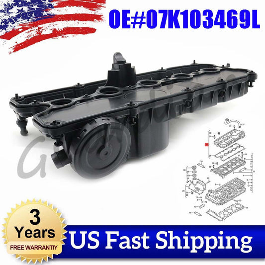 Engine Valve Cover with Gasket 07K103469L for Volkswagen Beetle for Bora for Golf for Jetta