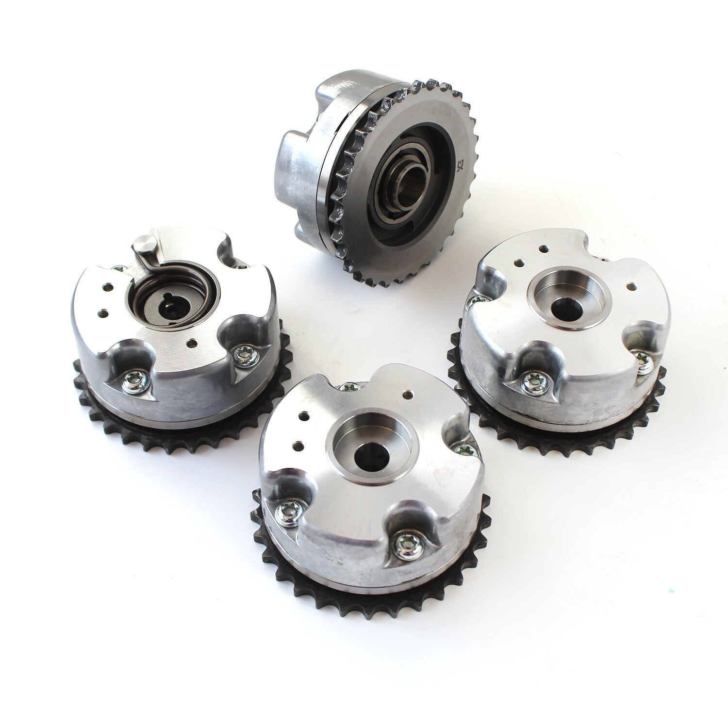 4Pcs Intake  Exhaust Camshaft Adjuster VVT Gear for VW for Audi 4.2L 06E109083L