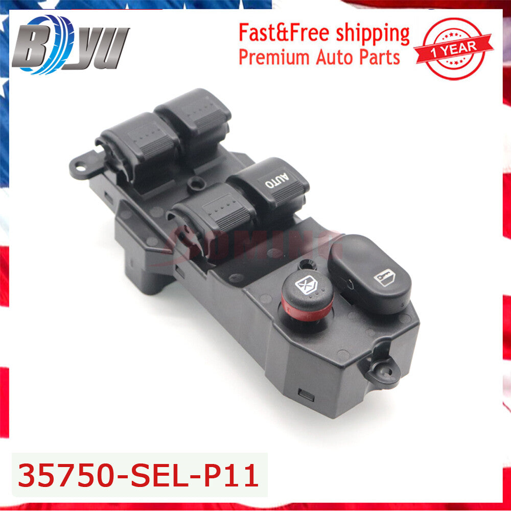 35750-SEL-P11 for Honda Jazz City 2003-2008 Power Master Window Lifter Switch