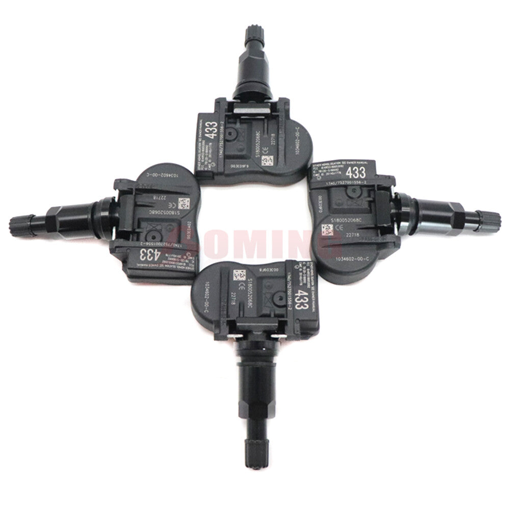 4pcs Tire Pressure Sensor TPMS for Tesla for Model S 3 X 433MHz 1034602-00-C