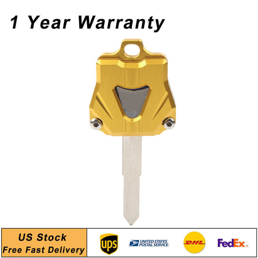 CNC Key Shell Cover Case Fit for Yamaha MT09 MT07 MT10 FZ07 FZ09 FJ-09 Gold Motor US