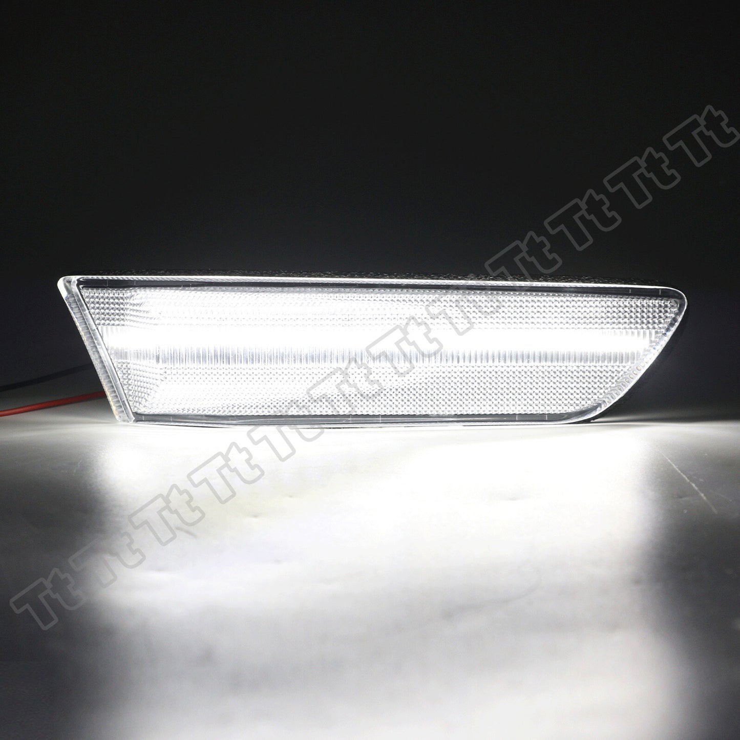 Suitable for 2003-2007 for INFINITI G35 Coupe, white LED front bumper side marker lights, clear.