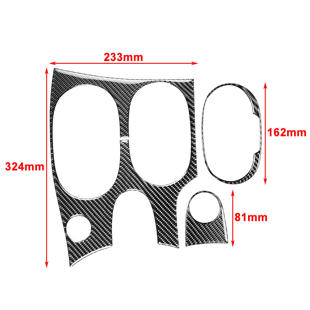 Carbon Fiber Center Console Gear Shift Panel Trim FIT for Chevrolet for Corvette C6