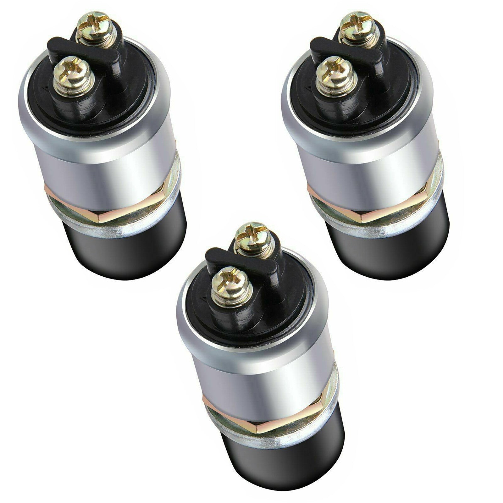 3PCS Waterproof 12 Volt DC Heavy-Duty Start Momentary Push-Button Starter Switch