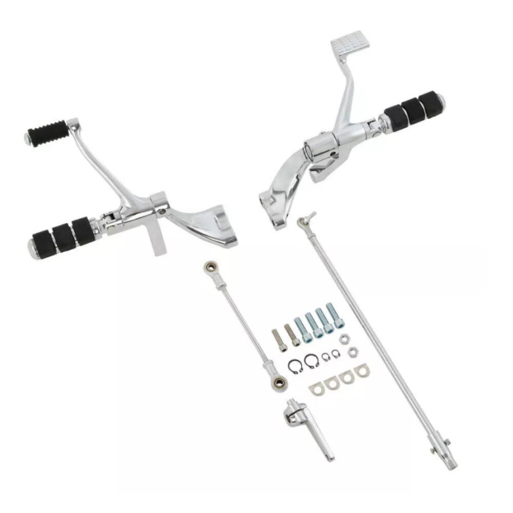 Chrome Forward Control Foot Pegs Levers Linkages for Harley Sportster 1200 12-22