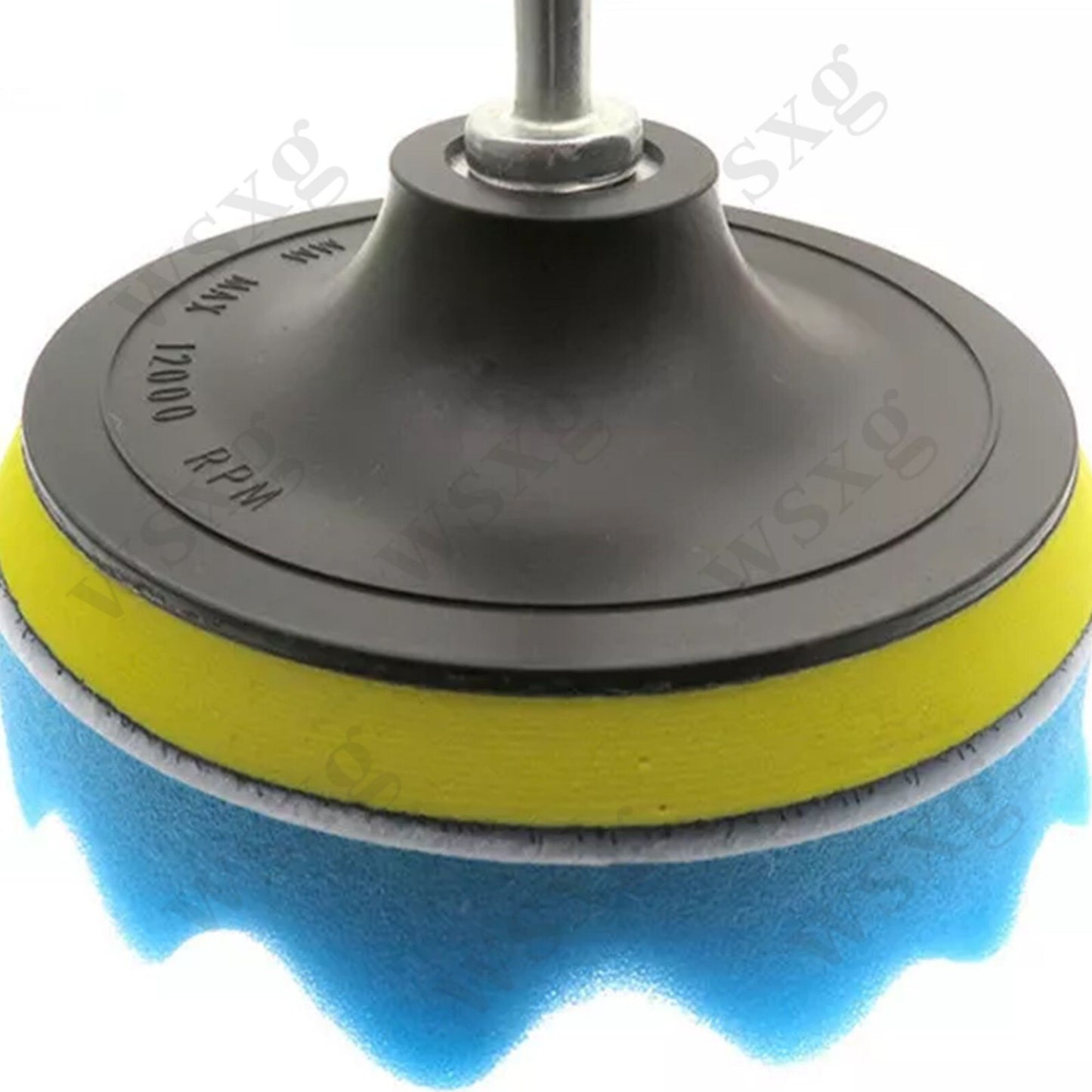 9-piece 6-inch polishing and waxing sponge pad set for composite car polishing machine