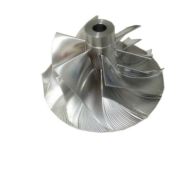 RHF55 48.62/65.00 mm 6+6 blade turbine blank compressor wheel suitable for ISUZU