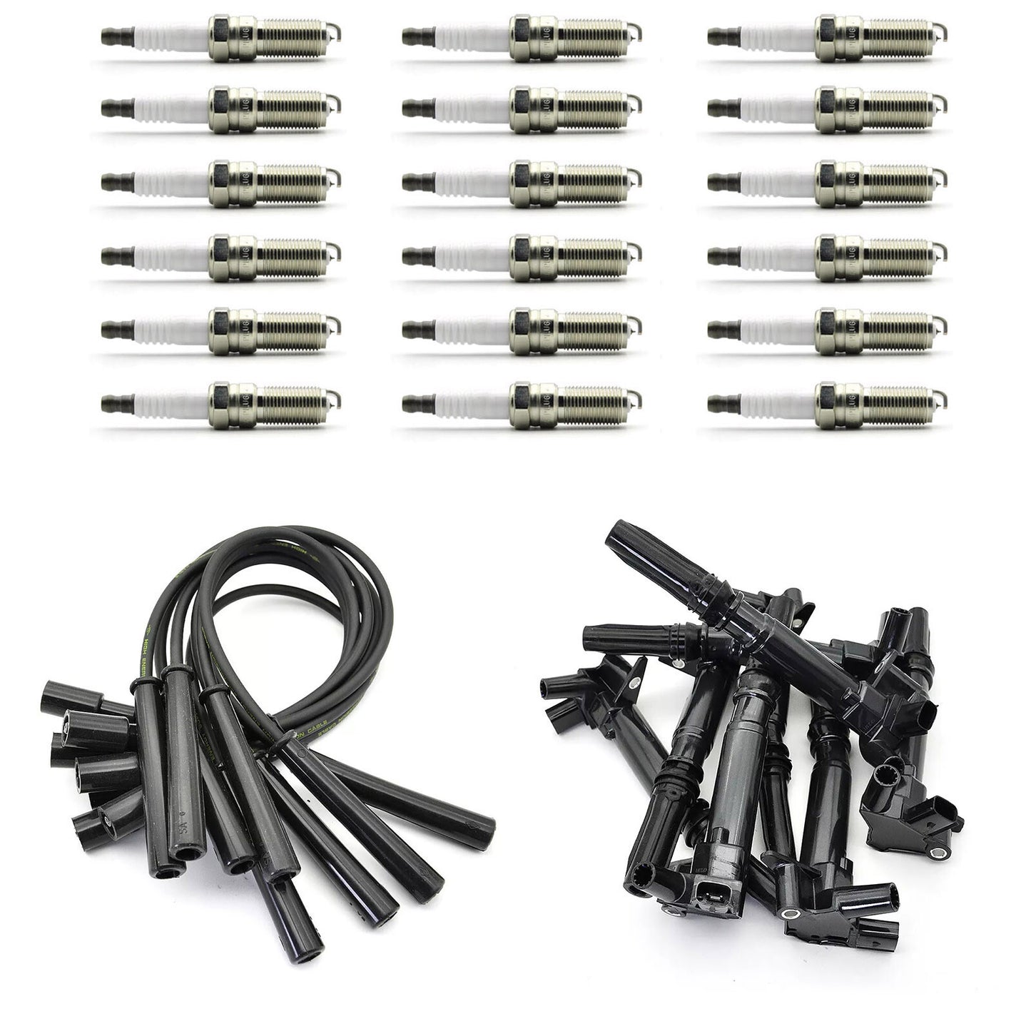 8pcs Ignition Coil Spark Plug Replacement 2010-2014 for Ford F150 UF631 UF639