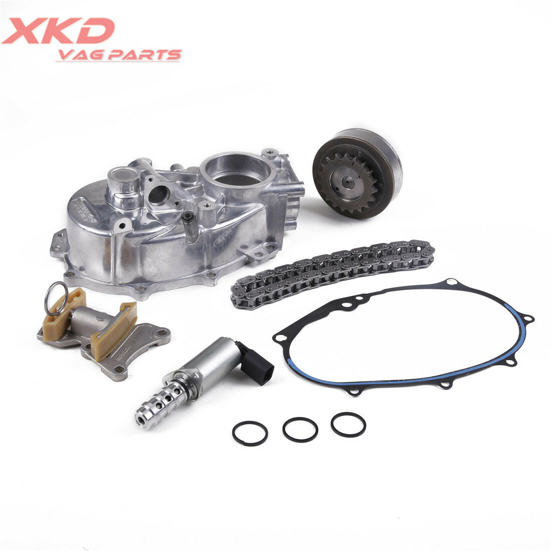 Timed chain tensioner and camshaft adjuster kit for Passat for Audi A4 BPY BPJ