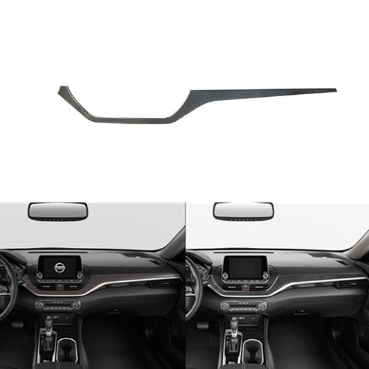Carbon Fiber Center Dashboard Strip Cover Trim for Nissan Altima 2019-2022