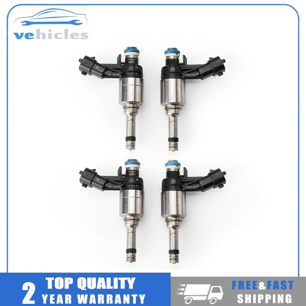 4-Piece Fuel Injector Kit for Hyundai Accent and for Kia Rio 1.6L L4 2012-2016 35310-2B130